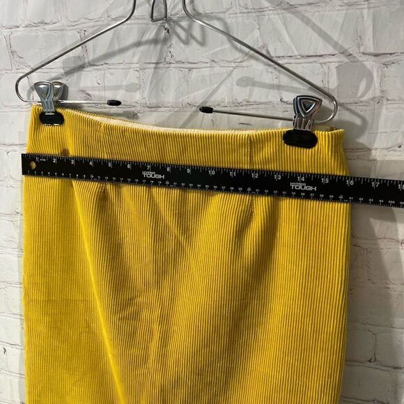 Maeve Yellow Corduroy Yellow Pencil Skirt - Picture 3 of 6